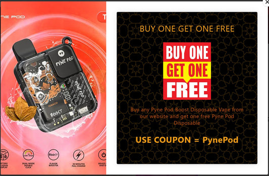 Buy One Pyne Pod Boost Disposable Vape, Get One Free!