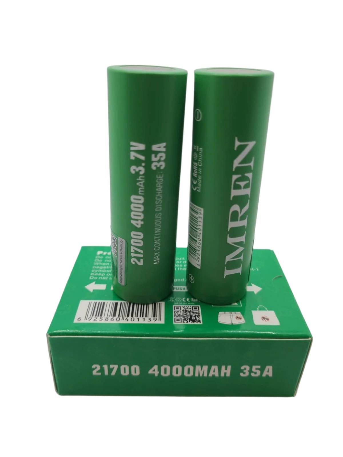 IMREN 21700 4000mAh 35A Rechargeable Lithium Battery / 2pcs IMREN 21700 4000mAh 35A Rechargeable Lithium Battery / 2pcs