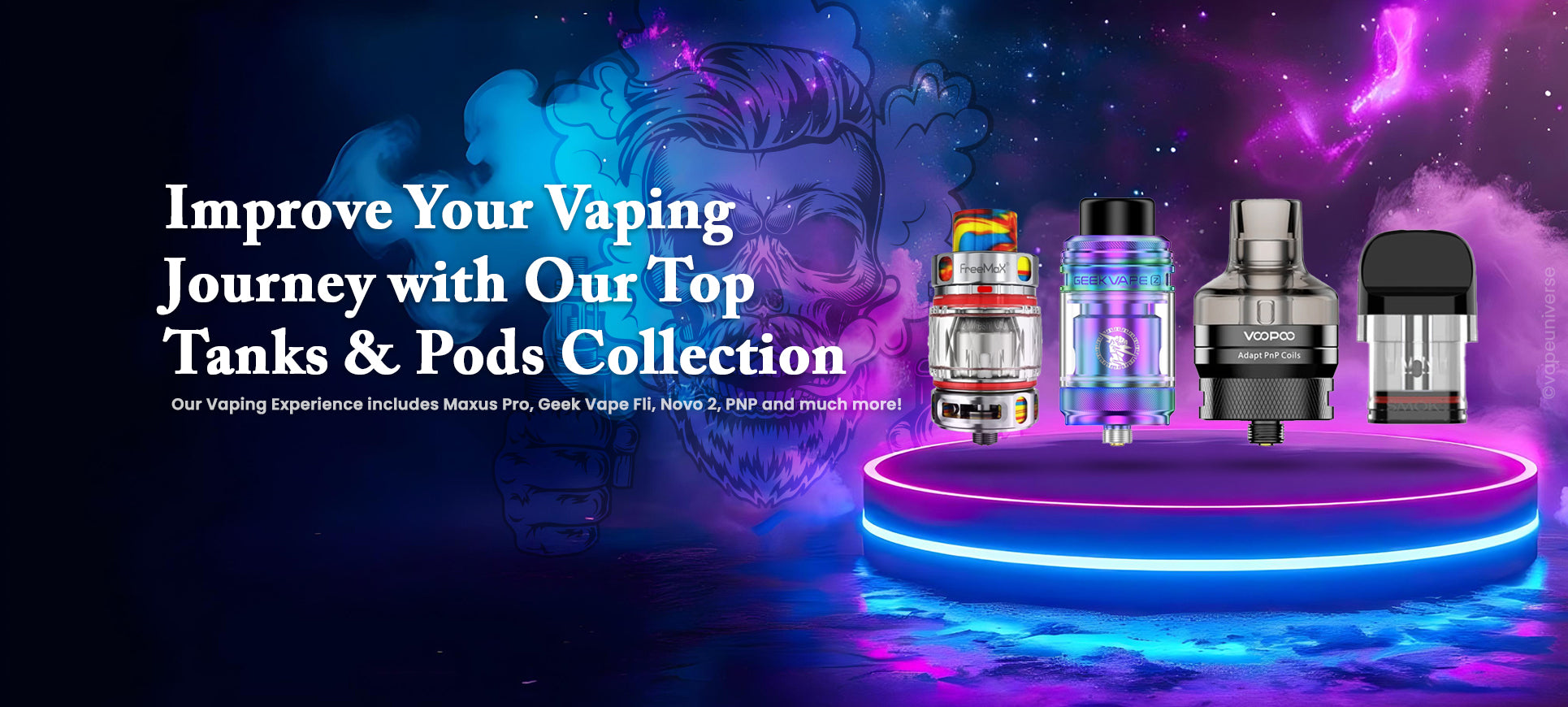 Improve Your Vaping Journey with Our Top Tanks Pods Collection